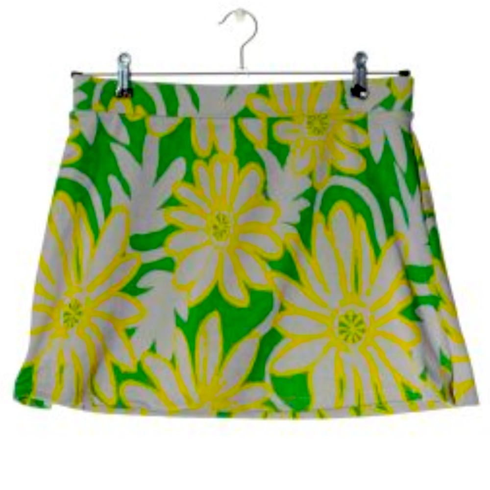 Zara floral pull-on knit mini skirt